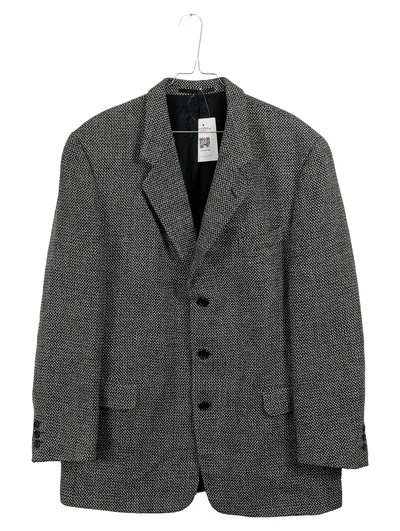 DIGEL Herren Sakko Gr. 54 Grau Meliert Wolle Klassisch Business