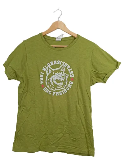 EHC Freiburg Fanshirt T-Shirt Herren Gr. L/50 Grün Eishockey