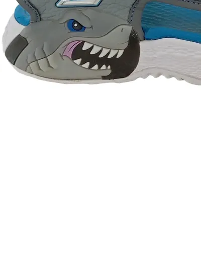 Skechers Shark Bots Sandalen Jungen Gr. 30 Grau Blau Klettverschluss