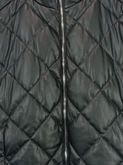 McNeal Steppjacke Herren Kunstleder Jacke Schwarz Gr. 54 XXL Übergang Gesteppt