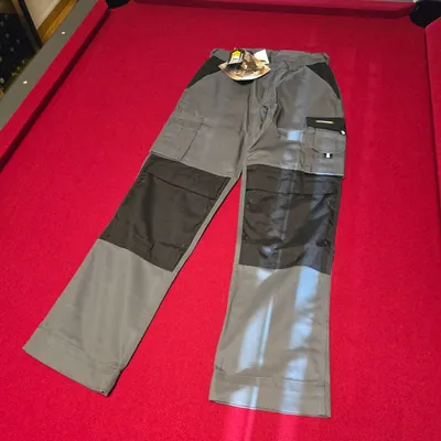 DASSY Boston Arbeitshose Herren Gr. 52 Grau Schwarz Bundhose NEU