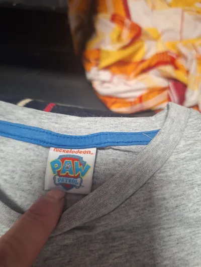 Paw Patrol Fanshirt Kinder Gr. 128 Grau Hunde Welpen T-Shirt