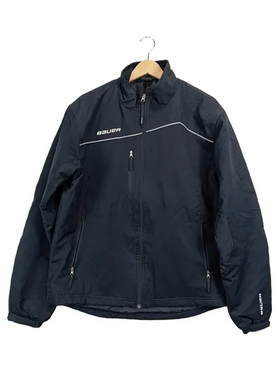 Bauer Trainingsjacke Herren Gr. S Schwarz Sportjacke Hockey Jacke