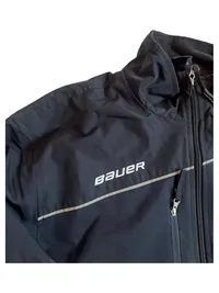Bauer Trainingsjacke Herren Gr. S Schwarz Sportjacke Hockey Jacke 2