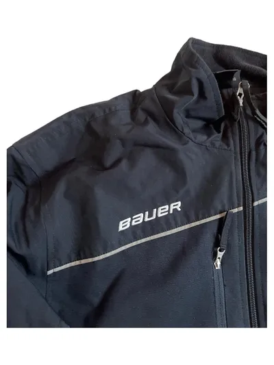 Bauer Trainingsjacke Herren Gr. S Schwarz Sportjacke Hockey Jacke