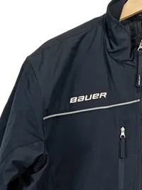 Bauer Trainingsjacke Herren Gr. S Schwarz Sportjacke Hockey Jacke 3