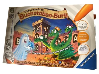 Ravensburger tiptoi Schatzsuche Buchstaben-Burg Lernspiel 4-7 Jahre