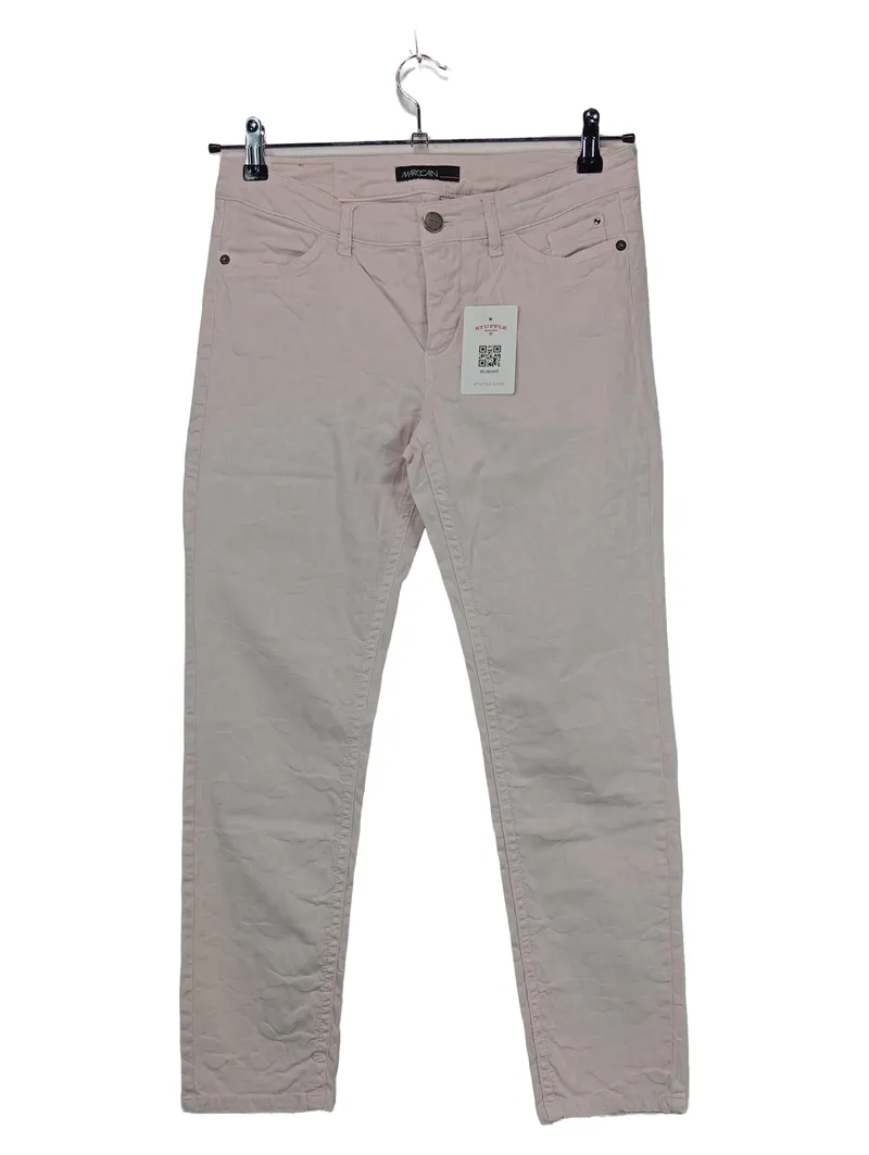 Marc Cain Damen Stoffhose Rosa Gr. 36 Baumwolle Stretch Casual 1