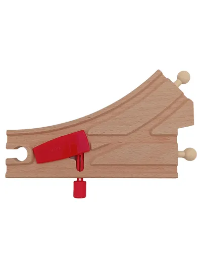 BRIO Holz Eisenbahn Weiche Gleis Schiene Spielzeug Zubehör Beige