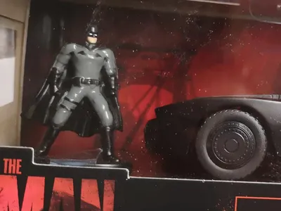 Dickie Toys Batman Batmobile Auto Figur Set The Batman Modell 6cm