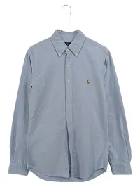 Ralph Lauren Herren Hemd Langarm Oxford Blau Gr. S Button-Down 1