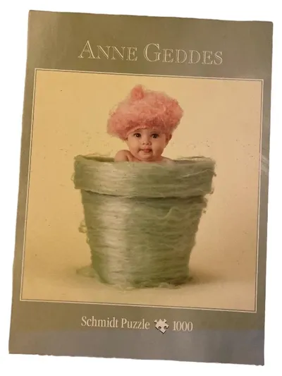 Schmidt Puzzle 1000 Teile Anne Geddes Baby im Blumentopf NEU