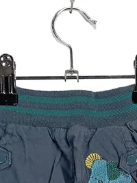 Fixoni Baby Cargohose Gr. 62 Blau Elefant Stickerei Baumwolle 3