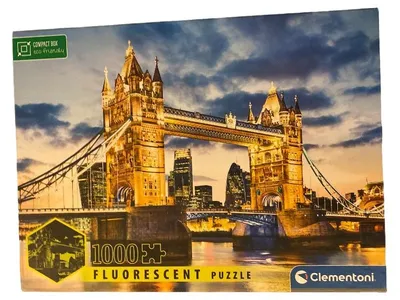 Clementoni Puzzle 1000 Teile Tower Bridge London Fluorescent Leuchtpuzzle