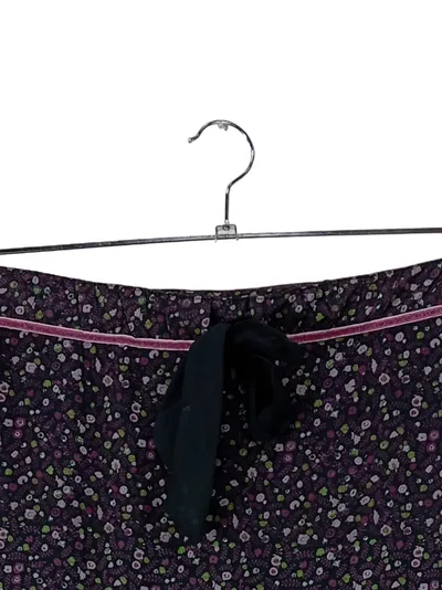 Esprit A-Linienrock Damen Lila Blumenmuster Schleife Gr. 44 Freizeit