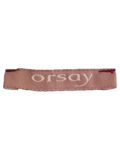 ORSAY Damen Shirt Bluse Gr. S Bordeaux Reißverschluss-Details 3/4-Arm