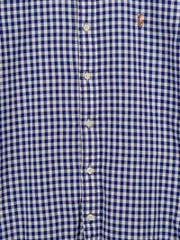 Ralph Lauren Herren Hemd Kariert Langarm Blau Weiß Gr. S Button-Down 3