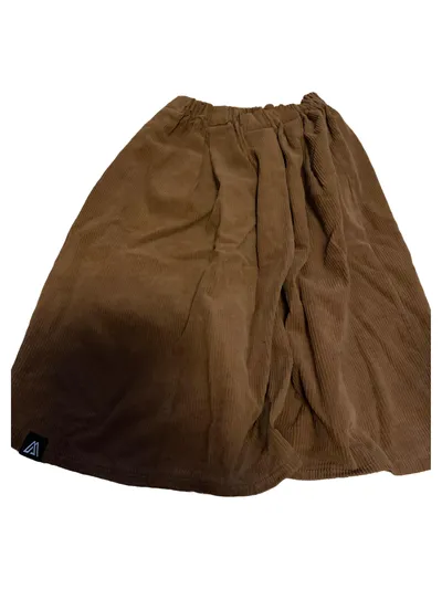 AniMoh Cordrock Damen Braun Midi Baumwolle Casual Gr. 34/XS