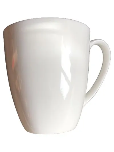 CASA NOVA Tasse Porzellan Weiß 350ml Kaffeetasse Becher minimalistisch Alltag