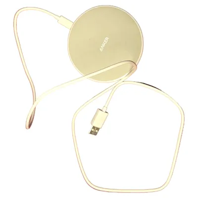 Anker Kabellose Handy Ladestation Qi Wireless Ladegerät Beige Modern
