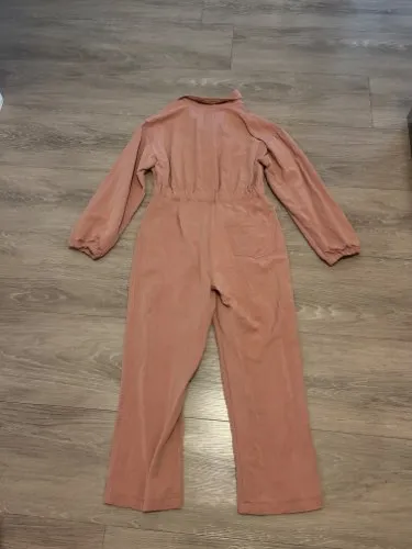 ZARA Mädchen Jumpsuit Overall Rosa Gr. 164 Lyocell Langarm Casual