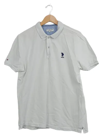 U.S. Polo Assn. Herren Poloshirt Gr. 52;XL Weiß Casual