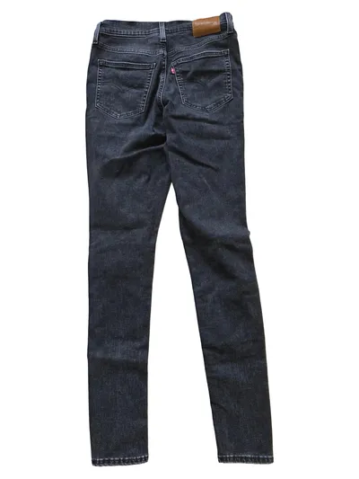 Levi's 720 High Rise Super Skinny Jeans Damen W30 Grau Stretch Premium