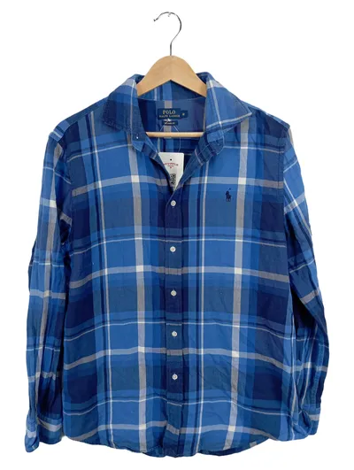 Polo Ralph Lauren Freizeithemd Kinder Gr. 146 Kariert Blau Relaxed Fit