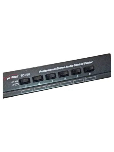 PROFITEC TC 716 Audio Adapter Umschalter Stereo Control Center Schwarz