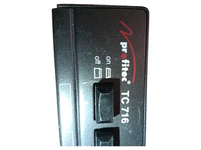 PROFITEC TC 716 Audio Adapter Umschalter Stereo Control Center Schwarz