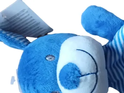 NUOTOY Schmusetuch Hase Baby Schnuffeltuch Kinder Kuscheltuch Blau