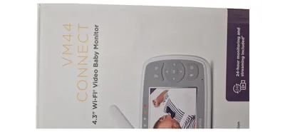 Motorola VM44 Connect Babyfon Video Monitor WLAN 4.3 Zoll Weiß