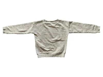Little Marc Jacobs Mädchen Pullover Gr. 102/104 Grau Pailletten Logo