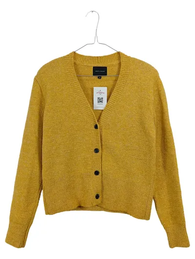 Birgitte Herskind Damen Strickjacke Cardigan Gelb Gr. XS 34