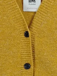 Birgitte Herskind Damen Strickjacke Cardigan Gelb Gr. XS 34 3