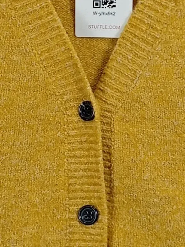 Birgitte Herskind Damen Strickjacke Cardigan Gelb Gr. XS 34 3