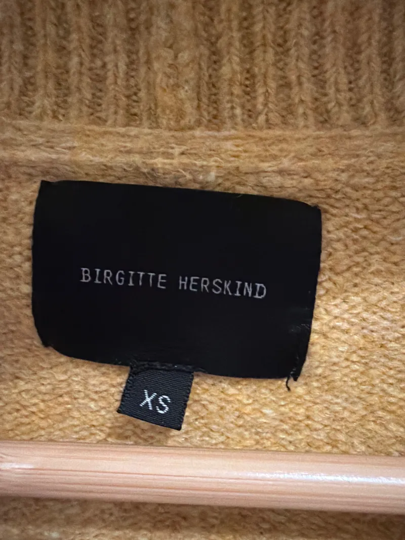 Birgitte Herskind Damen Strickjacke Cardigan Gelb Gr. XS 34 5