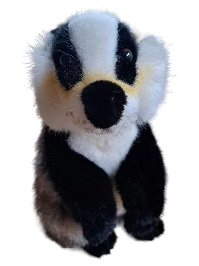 Steiff Stofftier Dachs Kuscheltier 29 cm Knopf im Ohr Made in Germany