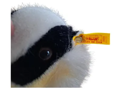 Steiff Stofftier Dachs Kuscheltier 29 cm Knopf im Ohr Made in Germany