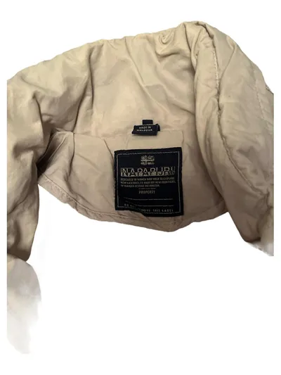 Napapijri Damen Outdoorjacke Feldjacke Beige Gr. S Baumwolle