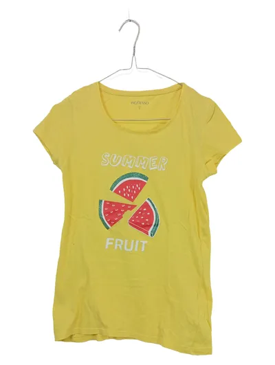 Inextenso Damen T-Shirt Gr. S Gelb Summer Fruit Wassermelone Print
