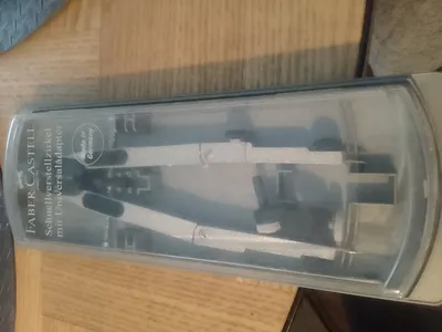 Faber-Castell Schnellverstellzirkel Universaladapter Zeichenzirkel Silber