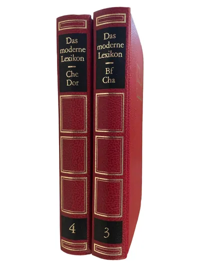 Lexikon Hardcover Deutsch Fachlexikon Wörterbuch Nachschlagewerk Band 3 4