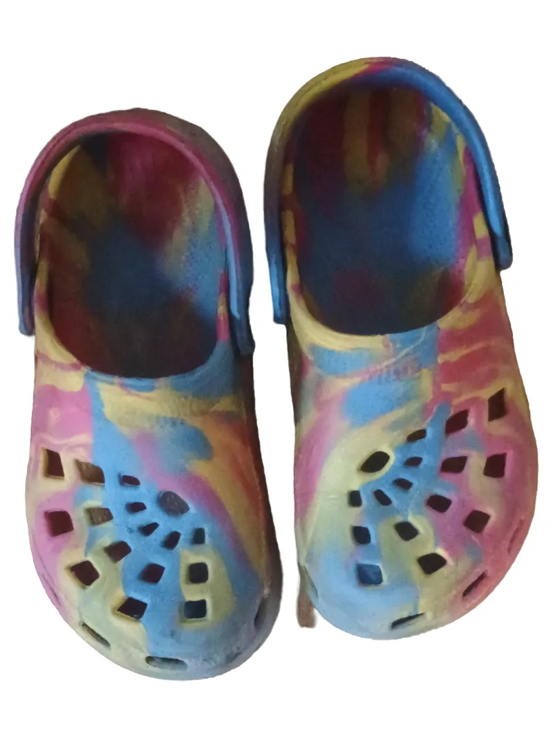 Clocks Kinder Clogs Pantoletten Gr. 28 Mehrfarbig Tie-Dye Bunt 4
