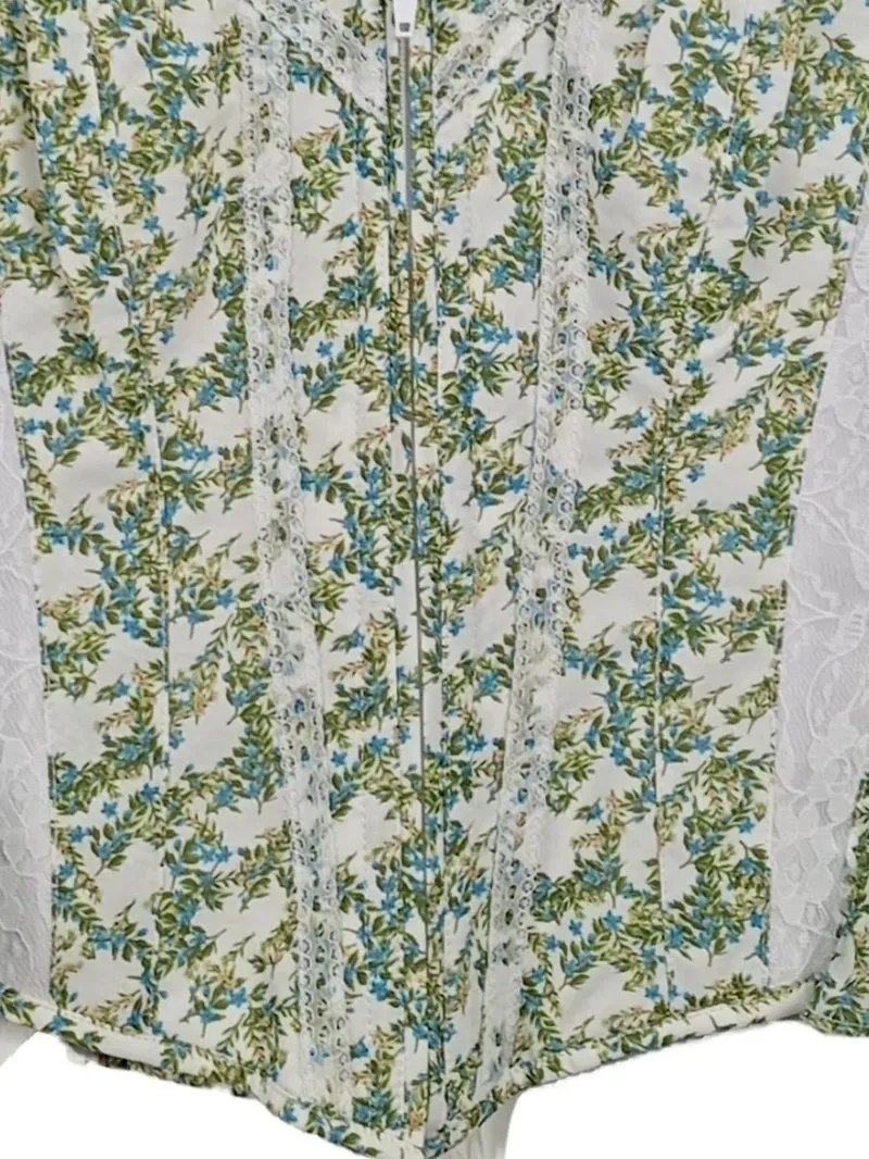 CORSET STORY Damen Bluse Gr. 54 Blumenmuster Spitze 2