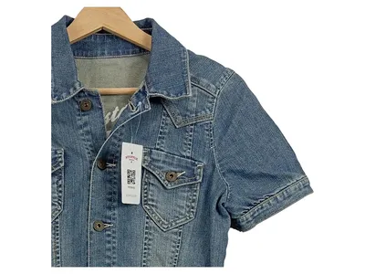 MUSTANG JEANS Damen Jeanskleid kurzarm Blau Gr. 34;XS Casual