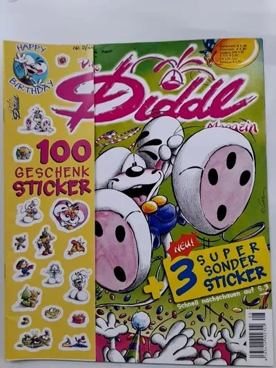 Diddl Magazin Nr. 8/2004 August mit 100 Geschenk-Stickern