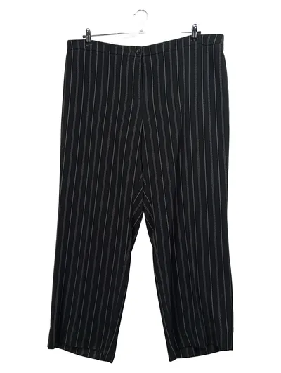 SAMOON Anzughose Damen Gr. 52 Schwarz Nadelstreifen Business Hose