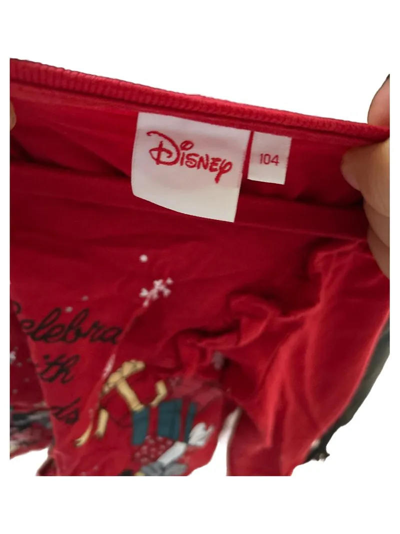 Disney Minnie Maus Langarmshirt Mädchen Gr. 104 Rot Weihnachten 3