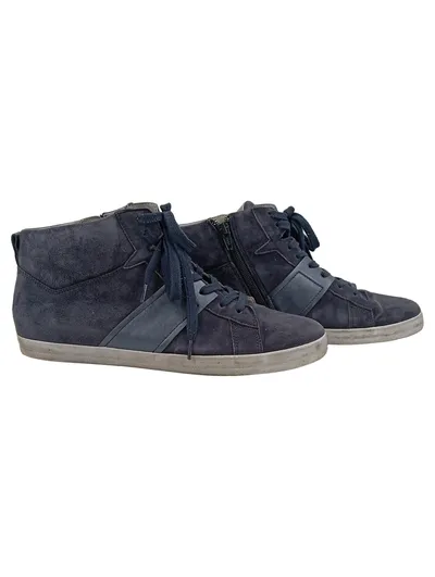 Gabor High Top Sneaker Damen Gr. 40 Blau Wildleder Reißverschluss
